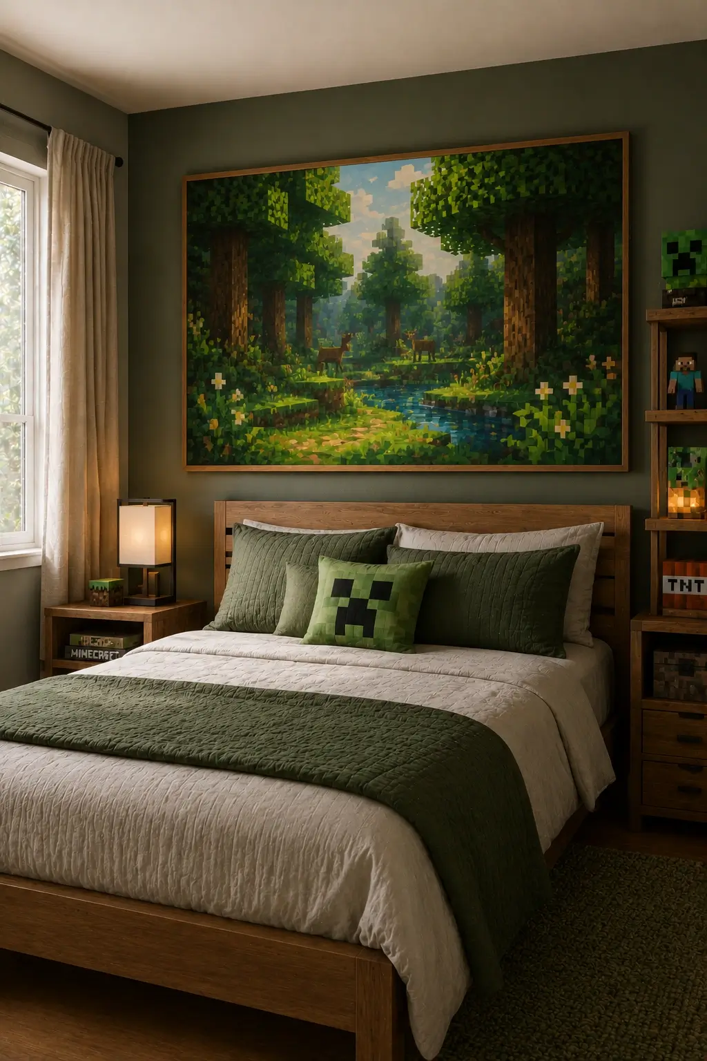 Add Pixel-Inspired Nature Wall Art