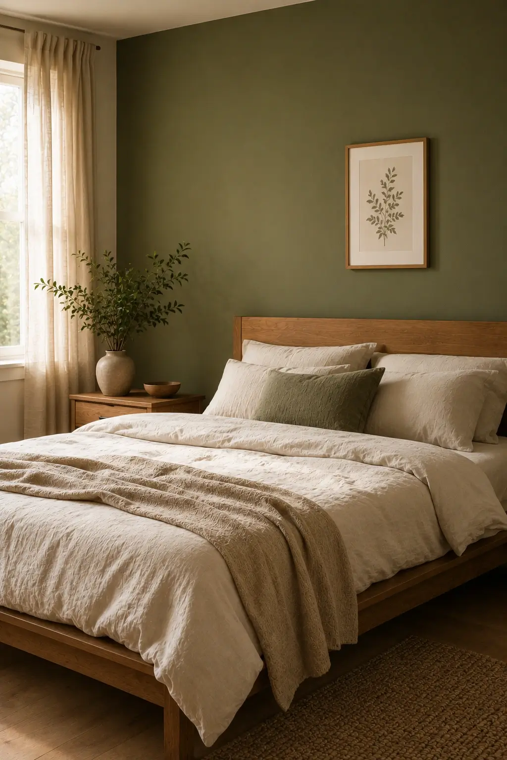 Use Olive Green as a Calming Foundation