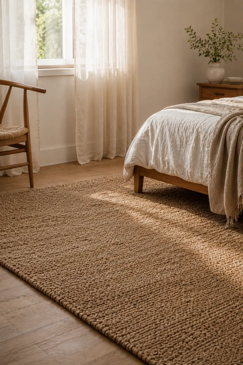 Ground the Space with a Natural Fiber Rug
