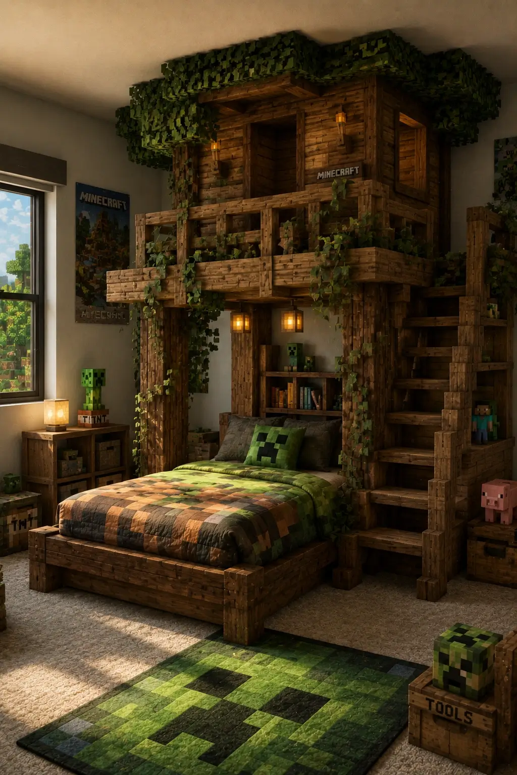 Design a Minecraft Treehouse Retreat