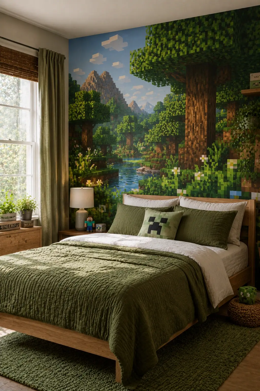 Create a Forest Biome Bedroom