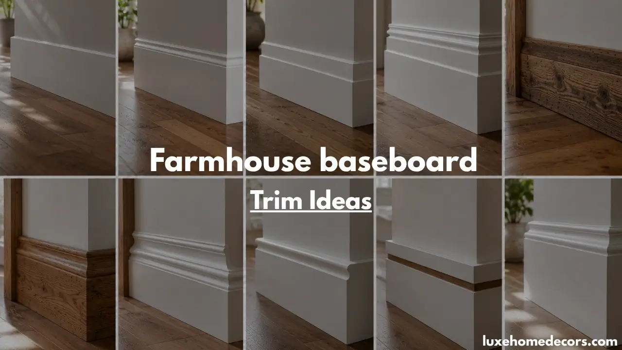 Farmhouse Baseboard Trim Ideas